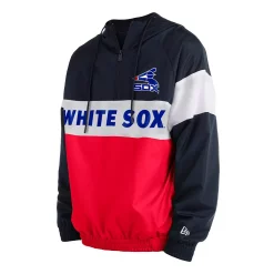 Men's New Era Red Chicago White Sox Raglan Quarter-Zip Hoodie -New Era Shop 6106282 ALT2