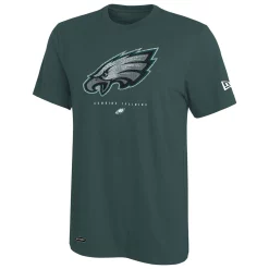 Men's New Era Midnight Green Philadelphia Eagles Combine Authentic Ball Logo T-Shirt