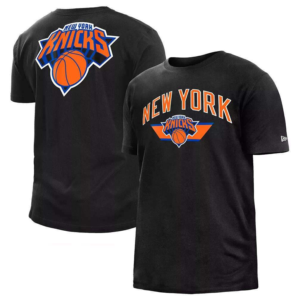 Men's New Era Black New York Knicks 2022/23 City Edition Big & Tall T-Shirt 2 Men's New Era Black New York Knicks 2022/23 City Edition Big & Tall T-Shirt - Image 2