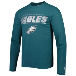 Men's New Era Midnight Green Philadelphia Eagles Combine Authentic Stated Long Sleeve T-Shirt -New Era Shop 6112706 ALT2
