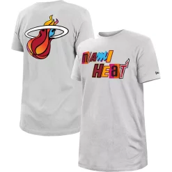 Men's New Era White Miami Heat 2022/23 City Edition Big & Tall T-Shirt