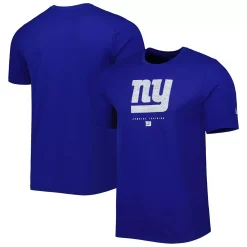 Men's New Era Royal New York Giants Combine Authentic Ball Logo T-Shirt