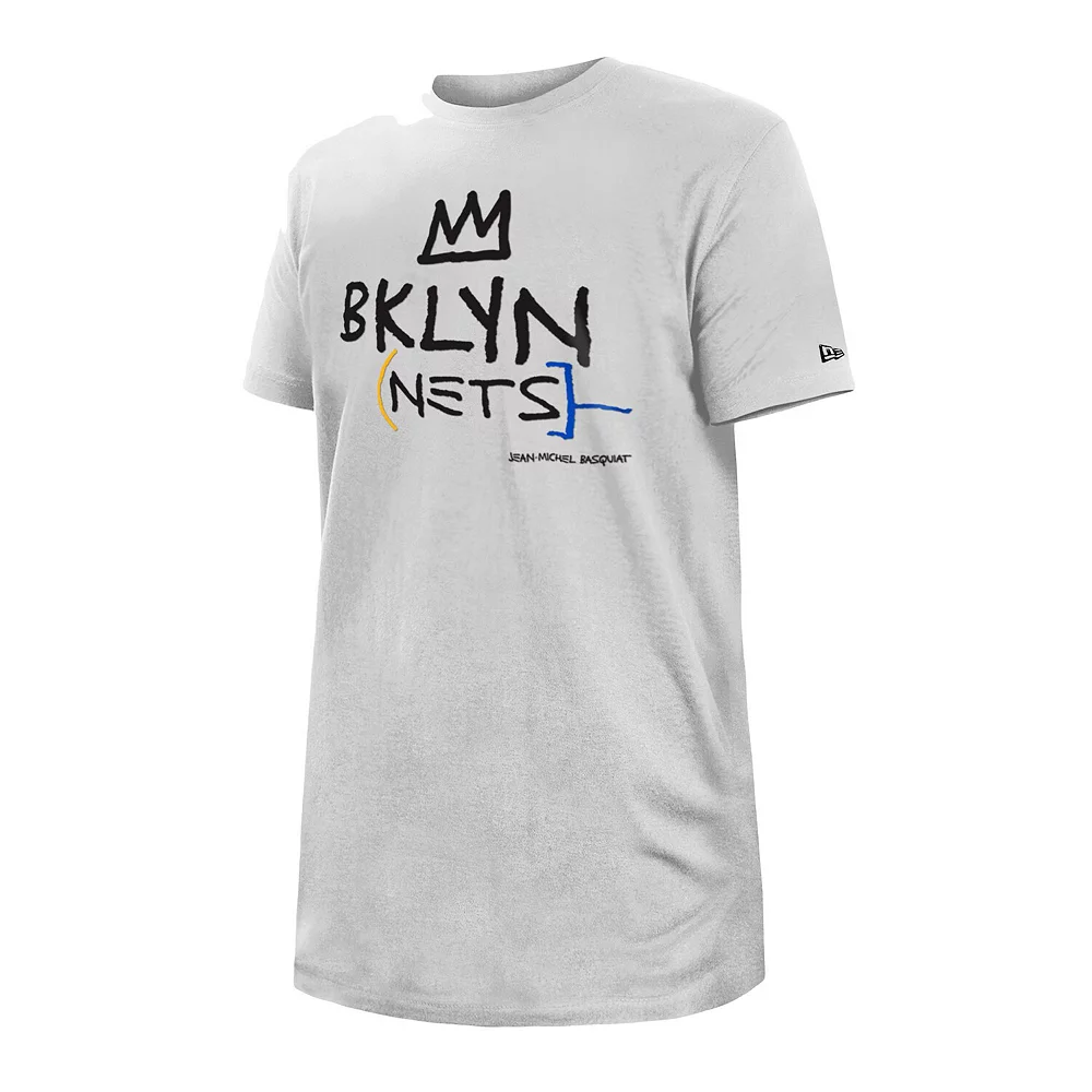 Men's New Era White Brooklyn Nets 2022/23 City Edition Big & Tall T-Shirt 3 Men's New Era White Brooklyn Nets 2022/23 City Edition Big & Tall T-Shirt - Image 3