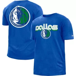 Men's New Era Blue Dallas Mavericks 2022/23 City Edition Brushed Jersey T-Shirt