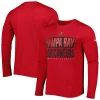 Men's New Era Red Tampa Bay Buccaneers Combine Authentic Offsides Long Sleeve T-Shirt