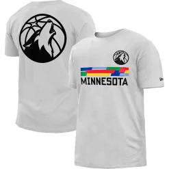 Men's New Era White Minnesota Timberwolves 2022/23 City Edition Brushed Jersey T-Shirt