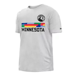 Men's New Era White Minnesota Timberwolves 2022/23 City Edition Brushed Jersey T-Shirt -New Era Shop 6127959 ALT2