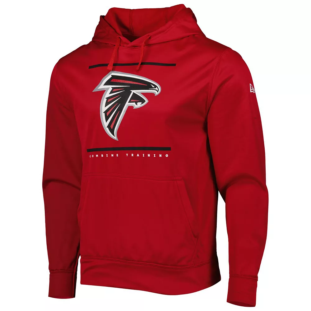 Men's New Era Red Atlanta Falcons Combine Authentic Split Defense Pullover Hoodie 3 Men's New Era Red Atlanta Falcons Combine Authentic Split Defense Pullover Hoodie - Image 3
