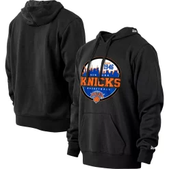 Men's New Era Black New York Knicks Localized Pullover Hoodie