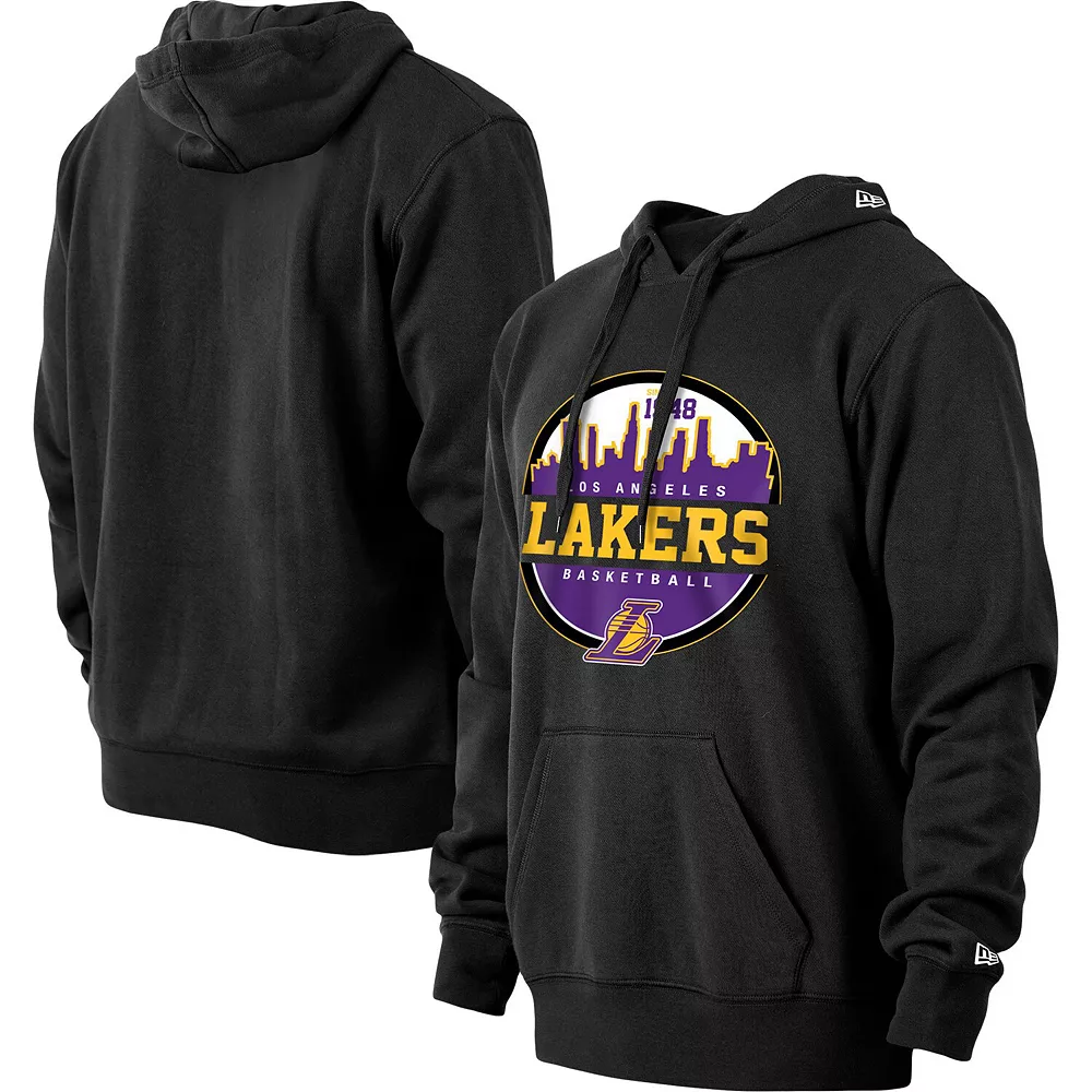 Men's New Era Black Los Angeles Lakers Localized Pullover Hoodie 2 Men's New Era Black Los Angeles Lakers Localized Pullover Hoodie - Image 2