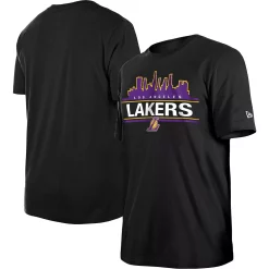 Men's New Era Black Los Angeles Lakers Localized T-Shirt