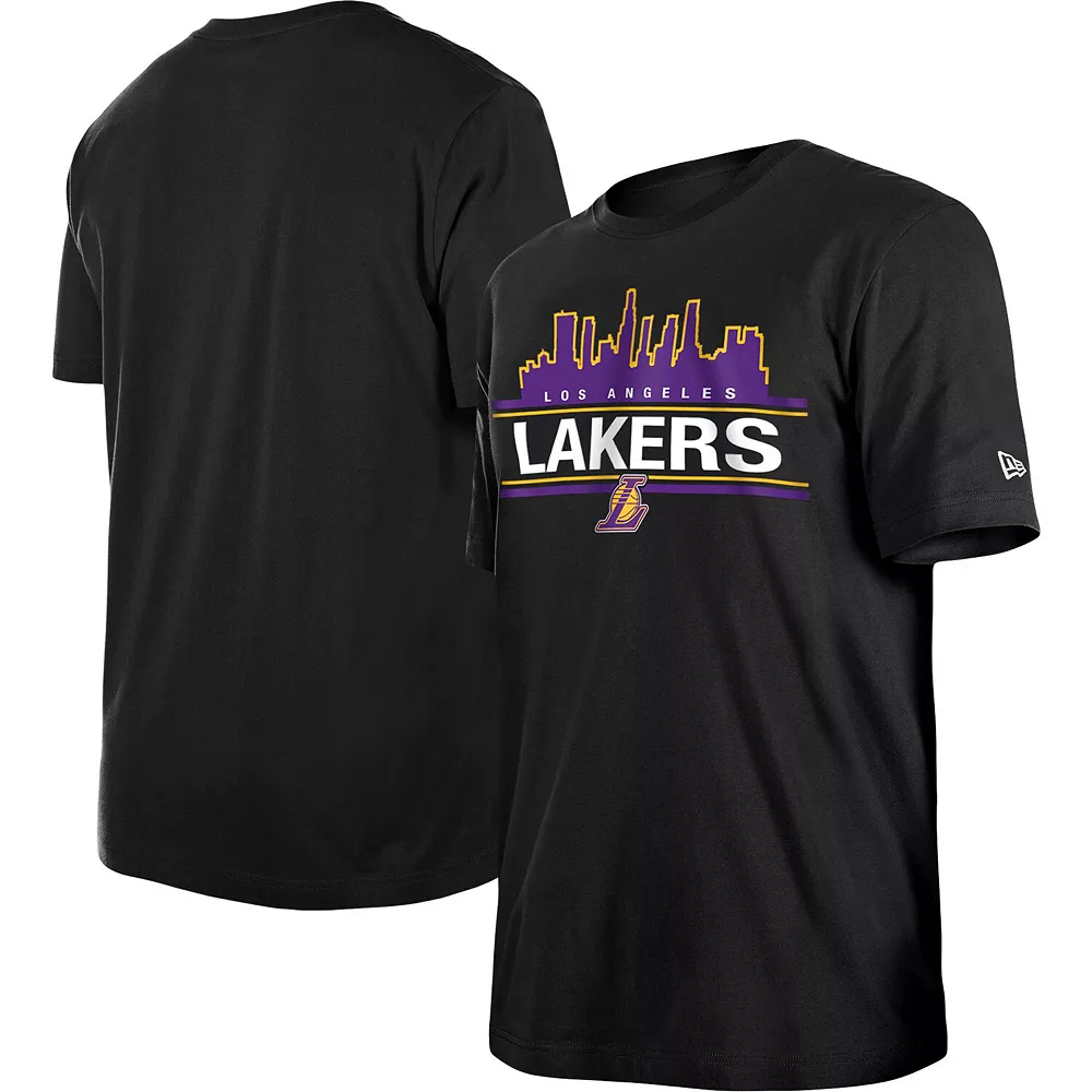Men's New Era Black Los Angeles Lakers Localized T-Shirt 2 Men's New Era Black Los Angeles Lakers Localized T-Shirt - Image 2