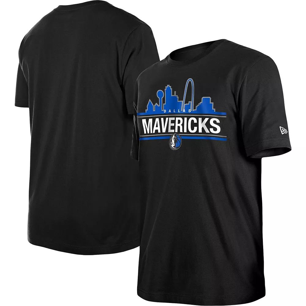 Men's New Era Black Dallas Mavericks Localized T-Shirt 1 Men's New Era Black Dallas Mavericks Localized T-Shirt