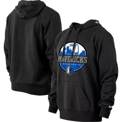 Men's New Era Black Dallas Mavericks Localized Pullover Hoodie