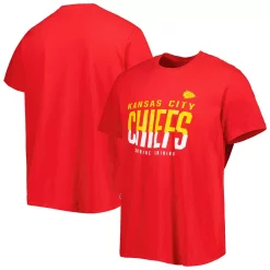 Men's New Era Red Kansas City Chiefs Split Line T-Shirt