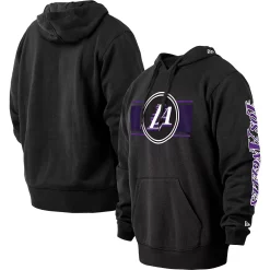 Men's New Era Black Los Angeles Lakers 2022/23 City Edition Big & Tall Pullover Hoodie