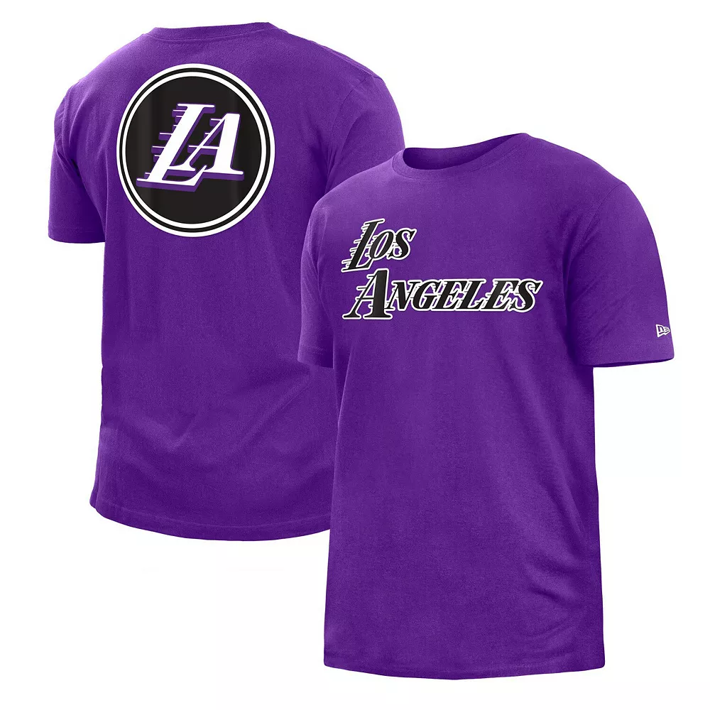 Men's New Era Purple Los Angeles Lakers 2022/23 City Edition Big & Tall T-Shirt 2 Men's New Era Purple Los Angeles Lakers 2022/23 City Edition Big & Tall T-Shirt - Image 2