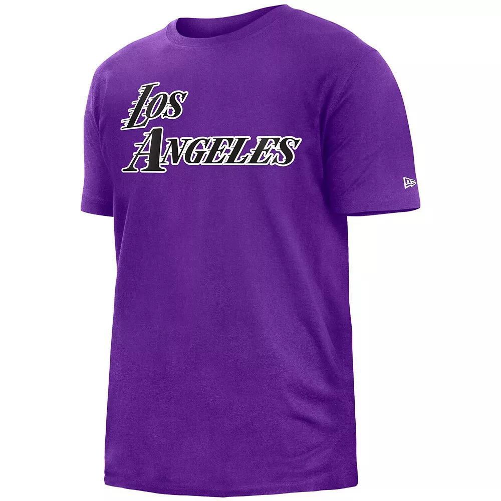 Men's New Era Purple Los Angeles Lakers 2022/23 City Edition Big & Tall T-Shirt 3 Men's New Era Purple Los Angeles Lakers 2022/23 City Edition Big & Tall T-Shirt - Image 3