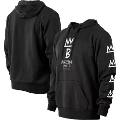 Men's New Era Black Brooklyn Nets 2022/23 City Edition Pullover Hoodie