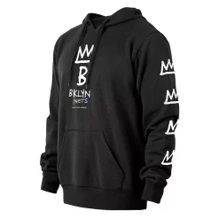 Men's New Era Black Brooklyn Nets 2022/23 City Edition Pullover Hoodie -New Era Shop 6189723 ALT2