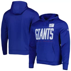 Men's New Era Royal New York Giants Combine Authentic Huddle Up Pullover Hoodie