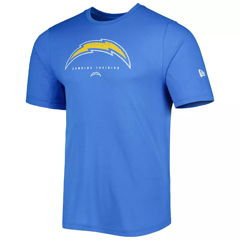 Men's New Era Powder Blue Los Angeles Chargers Combine Authentic Ball Logo T-Shirt 3 Men's New Era Powder Blue Los Angeles Chargers Combine Authentic Ball Logo T-Shirt - Image 3