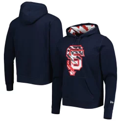 Men's New Era Navy San Francisco Giants 4th of July Stars & Stripes Pullover Hoodie