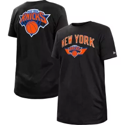 Men's New Era Black New York Knicks 2022/23 City Edition Big & Tall T-Shirt