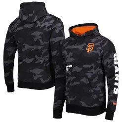 Men's New Era Black San Francisco Giants Camo Pullover Hoodie