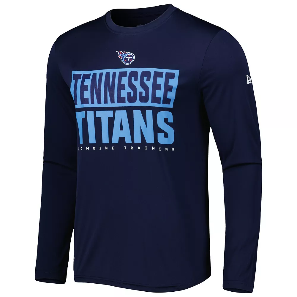 Men's New Era Navy Tennessee Titans Combine Authentic Offsides Long Sleeve T-Shirt 3 Men's New Era Navy Tennessee Titans Combine Authentic Offsides Long Sleeve T-Shirt - Image 3